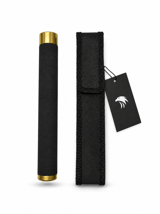 Τηλεσκοπικό ατσάλινο ρόπαλο Black Airsoft GOLDEN 53 εκ. με θήκη