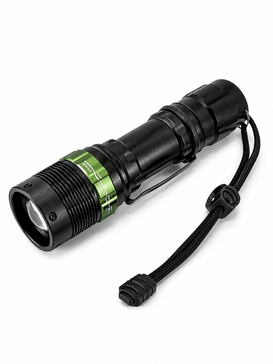 Τακτικός φακός LED BlackAirsoft GREENFORGE με Zoom, μπαταρία Li-ion