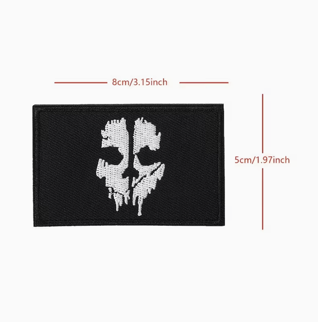 Call Of Duty Ghosts Logan Walker αυτοκόλλητο, βέλκρο – τακτικό patch με κρανίο