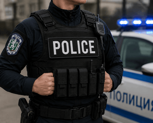 Σήμα POLICE 25x9 cm με πίσω μέρος βέλκρο