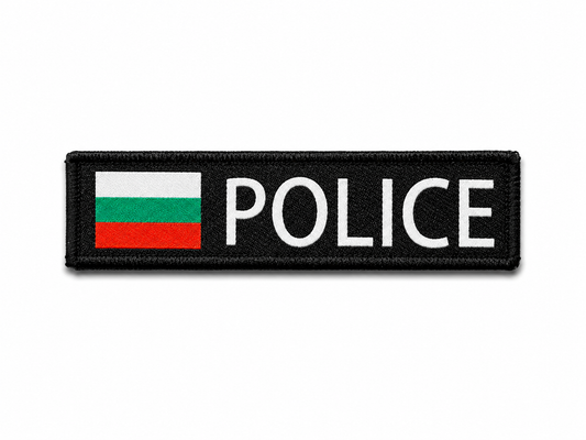 Nášivka POLICE 10x2.5 cm s velkro zadní stranou