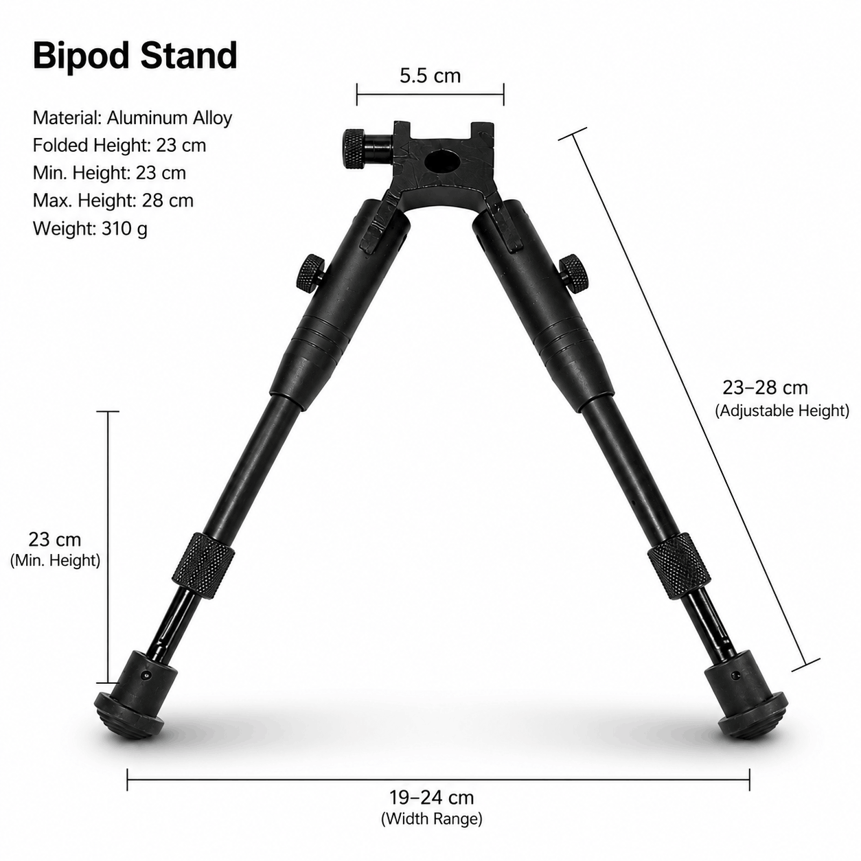 Τακτική δίποδη βάση BlackAirsoft EagleForce Tactical Bipod