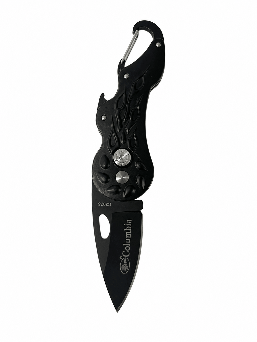 Πτυσσόμενο μαχαίρι Black Airsoft Columbia Mini - Καραμπίνερ