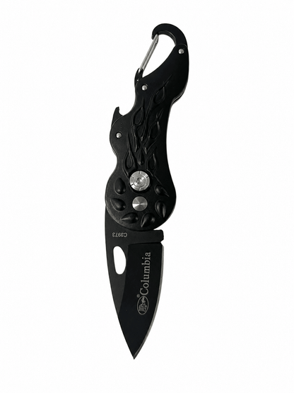 Πτυσσόμενο μαχαίρι Black Airsoft Columbia Mini - Καραμπίνερ