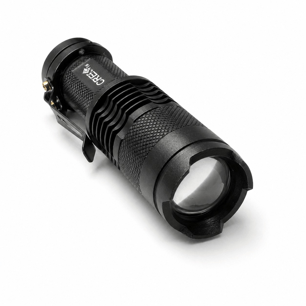 Μίνι φακός Black Airsoft CREE με επαναφορτιζόμενη μπαταρία και φορτιστή