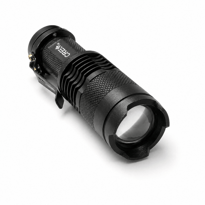 Μίνι φακός Black Airsoft CREE με επαναφορτιζόμενη μπαταρία και φορτιστή