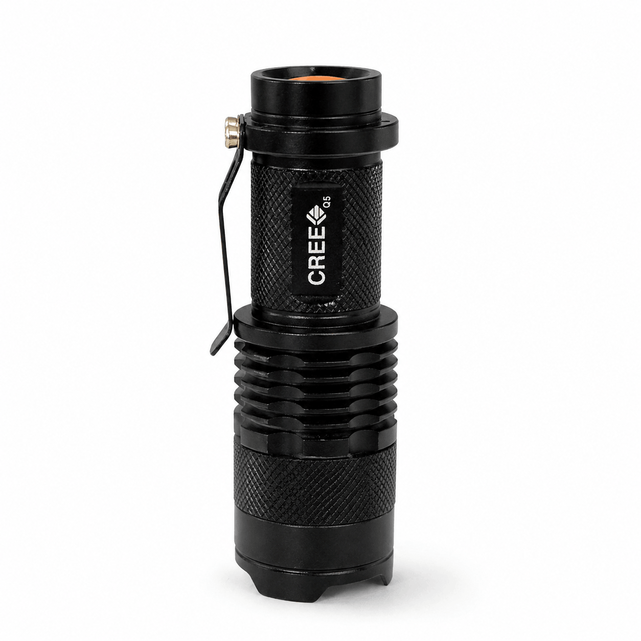 Μίνι φακός Black Airsoft CREE με επαναφορτιζόμενη μπαταρία και φορτιστή