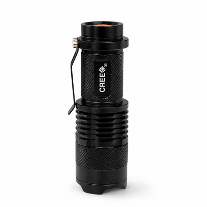 Μίνι φακός Black Airsoft CREE με επαναφορτιζόμενη μπαταρία και φορτιστή