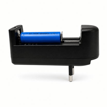 Μίνι φακός Black Airsoft CREE με επαναφορτιζόμενη μπαταρία και φορτιστή