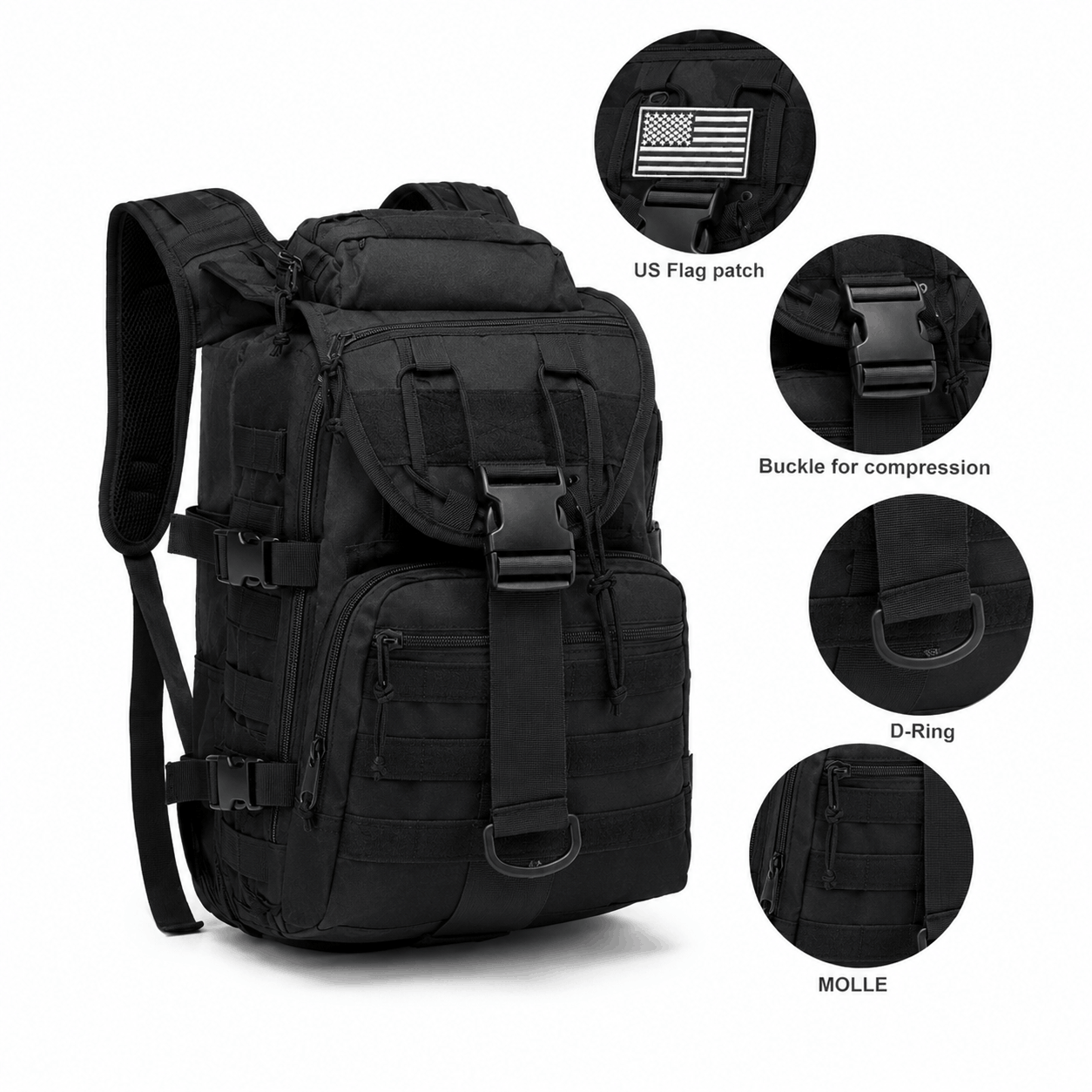 Τακτικό σακίδιο BlackAirsoft CROSS-X 35L