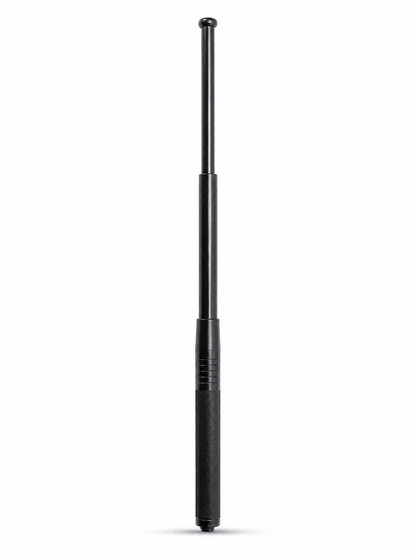 Τηλεσκοπικό ατσάλινο ρόπαλο Black Airsoft DEFENDER 50 εκ. με δερμάτινη θήκη