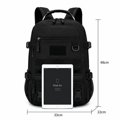 Τακτικό σακίδιο πλάτης Black Airsoft Tactical Backpack 35L 600D