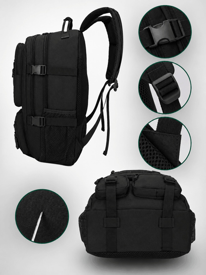 Τακτικό σακίδιο πλάτης Black Airsoft Tactical Backpack 35L 600D