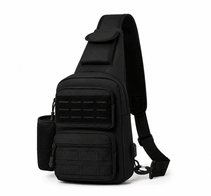 Τακτική τσάντα crossbody Black Airsoft Tactical Sling Bag