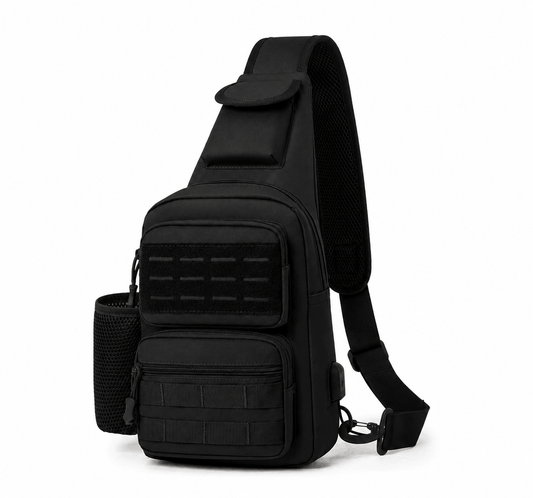 Τακτική τσάντα crossbody Black Airsoft Tactical Sling Bag