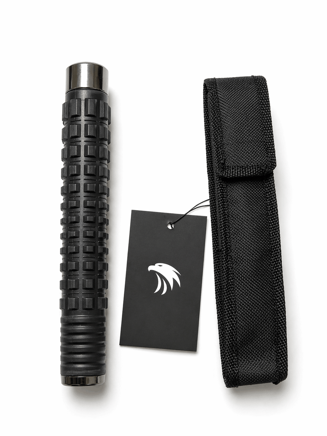 Τηλεσκοπικό ατσάλινο ρόπαλο Black Airsoft TITAN 52 εκ. με θήκη – Χρώμιο