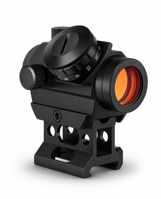 Sights colimator (red dot) BlackAirsoft FALCON 2MOA 1x25 mm cu 11 niveluri de luminozitate
