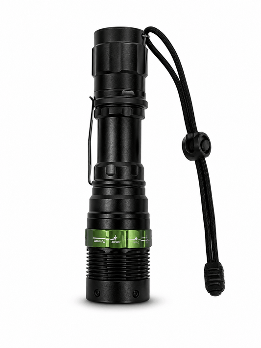 Τακτικός φακός LED BlackAirsoft GREENFORGE με Zoom, μπαταρία Li-ion