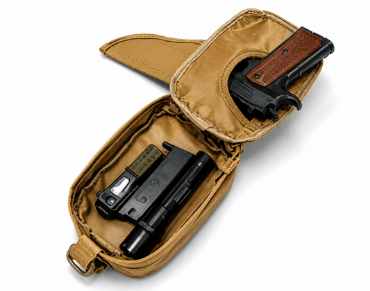 Geantă tactică pentru talie BlackAirsoft Surprise cu compartiment pentru port-arma ascuns (CCW)