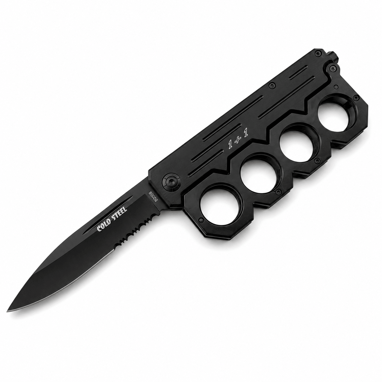 Сгъваем нож тип бокс Cold Steel 1+1 с частично серетирано острие