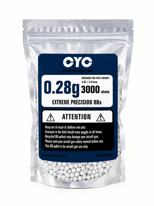 Μπάλες airsoft CYC 0.28g Precision BBs 3000 τεμάχια