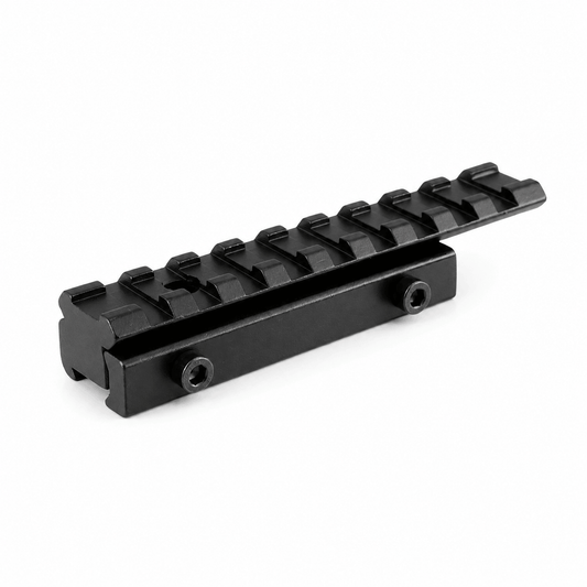BlackAirsoft Enforose 11 mm към 21 mm Weaver/Picatinny адаптер за монтаж на оптика – 9 слота, нисък профил