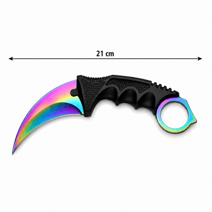 Карамбит нож Rainbow 21 см с предпазен калъф