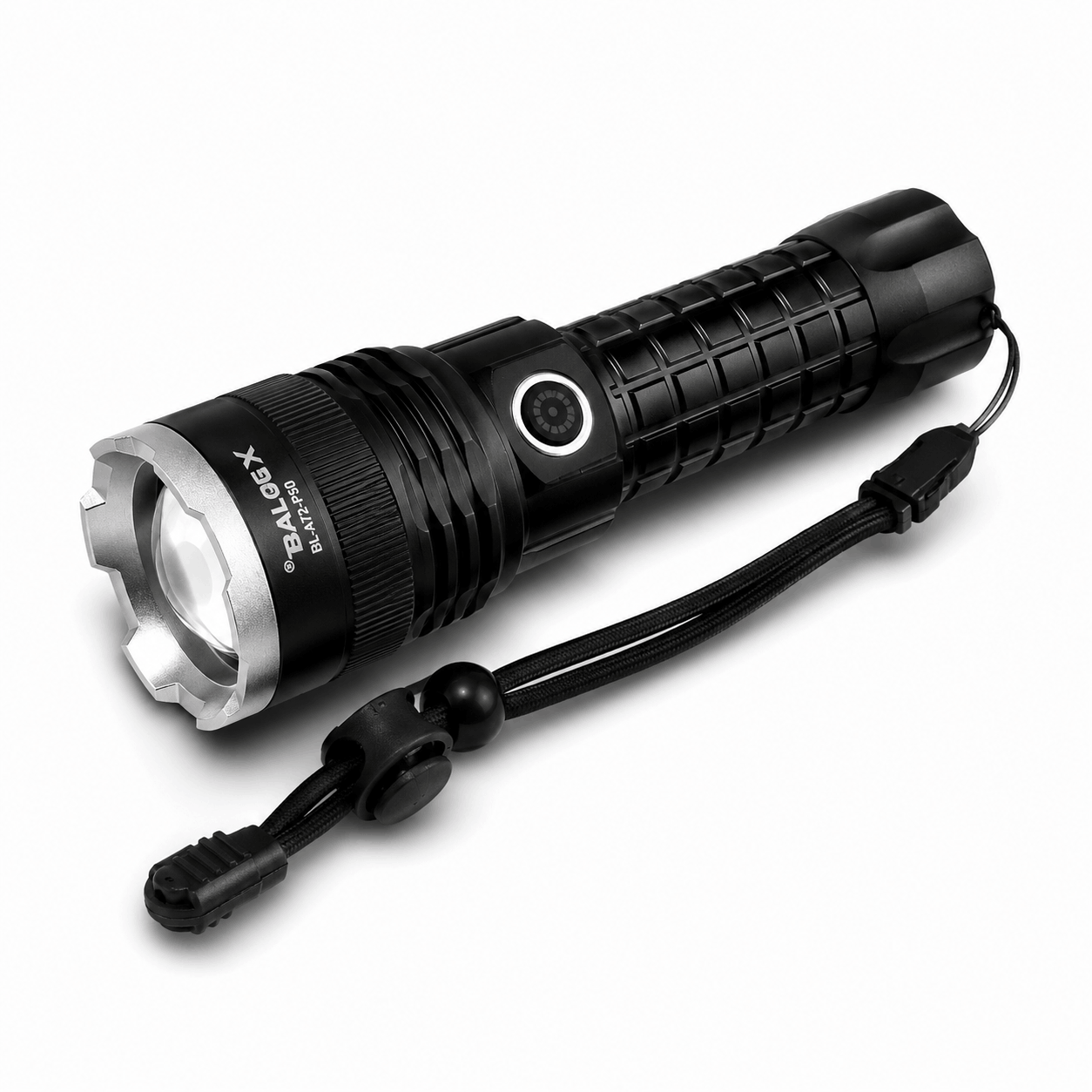 Мощен LED фенер X-BALOG P50 с акумулатор и USB зареждане – 17 см