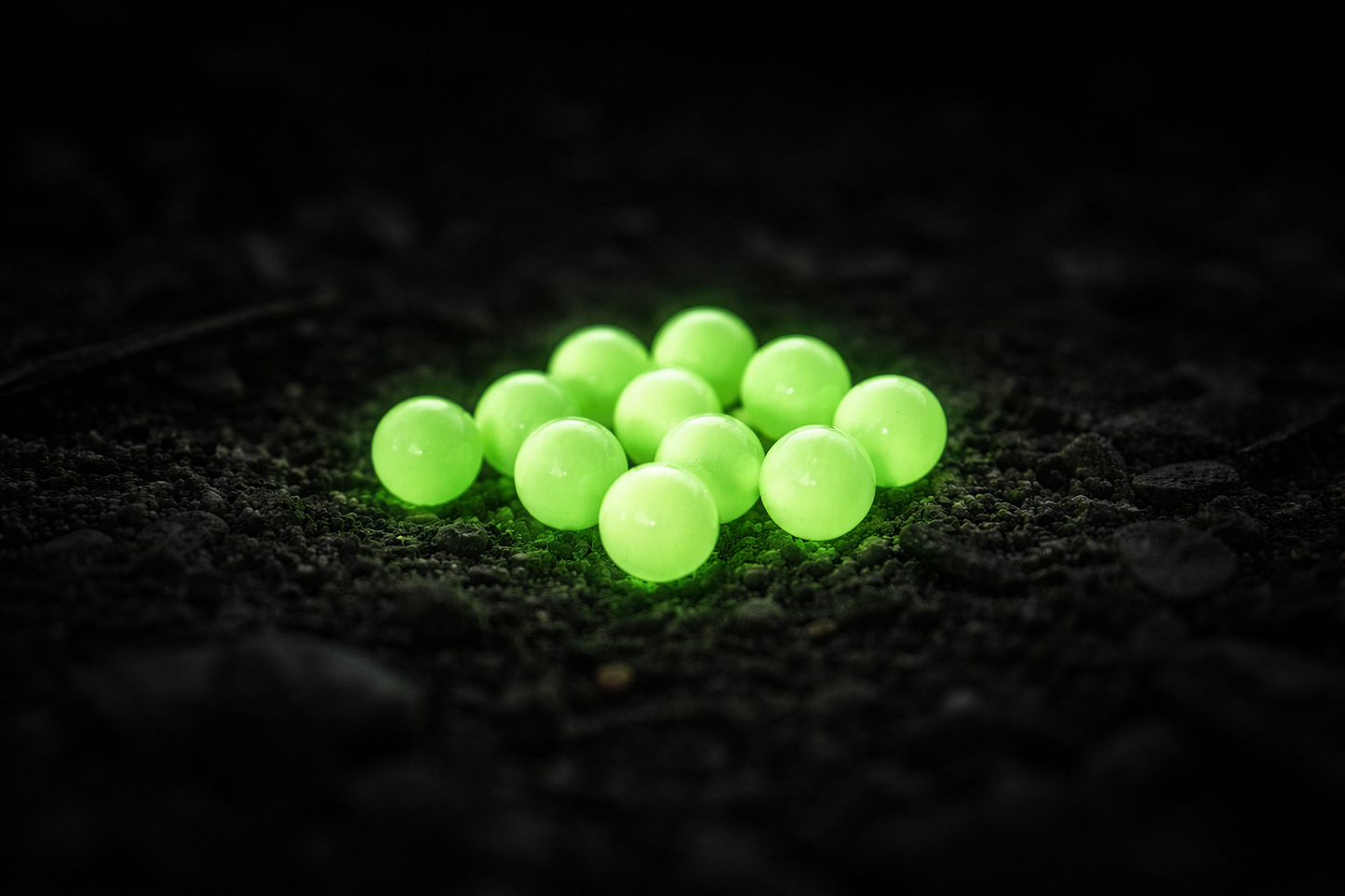 Λαμπερά tracer Airsoft σφαιρίδια 0.12g, 6mm – 2000 τεμ. Πράσινα Glow BB