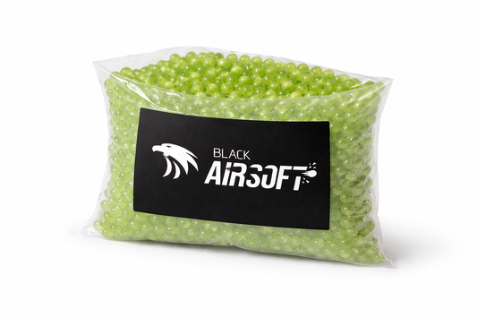 Λαμπερά tracer Airsoft σφαιρίδια 0.12g, 6mm – 2000 τεμ. Πράσινα Glow BB