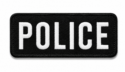Σήμα POLICE 25x9 cm με πίσω μέρος βέλκρο