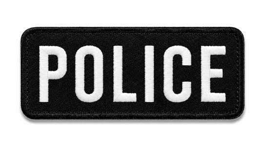 Σήμα POLICE 25x9 cm με πίσω μέρος βέλκρο