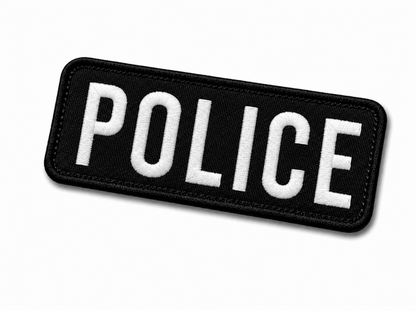 Σήμα POLICE 25x9 cm με πίσω μέρος βέλκρο