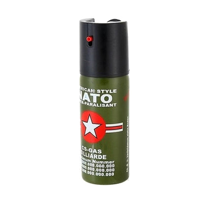 Απωθητικό σπρέι NATO CS-GAS 60 ml – σπρέι αυτοάμυνας με ακροφύσιο Jet έως 3 μ.