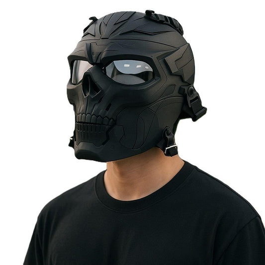 Τακτική μάσκα Skull Helmet με φιμέ φακό