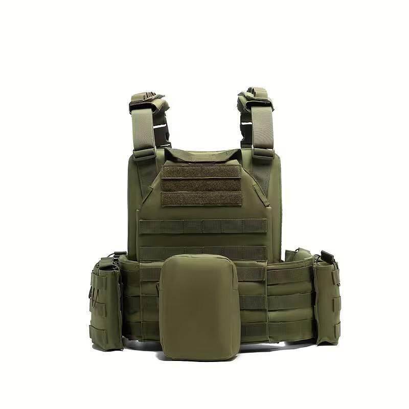 Τακτικό γιλέκο Plate Carrier, σύστημα MOLLE, με μονάδες - ρυθμιζόμενο