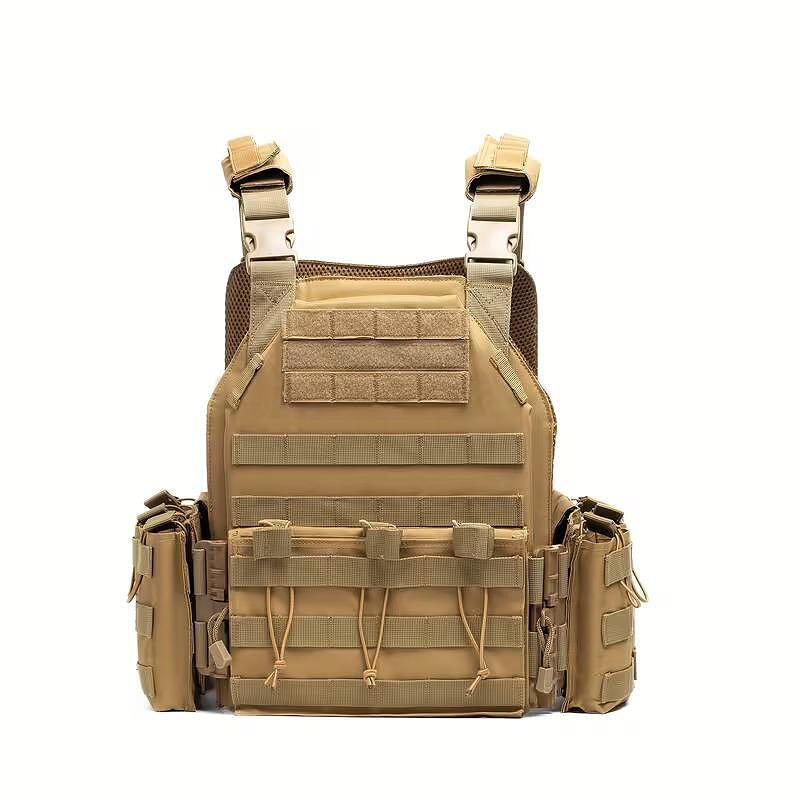 Τακτικό γιλέκο Plate Carrier, σύστημα MOLLE, με μονάδες - ρυθμιζόμενο