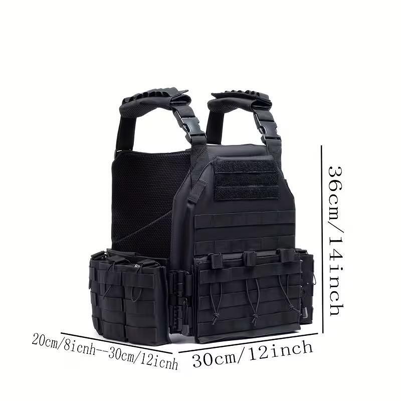 Τακτικό γιλέκο Plate Carrier, σύστημα MOLLE, με μονάδες - ρυθμιζόμενο