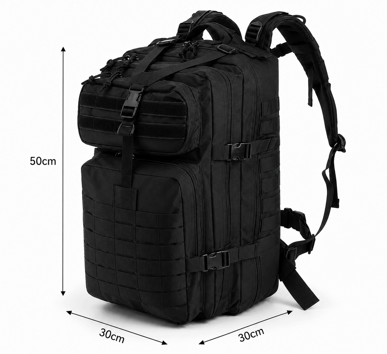 Τακτικό σακίδιο 45L BlackAirsoft Ranger, με βέλκρο σημαία 900D