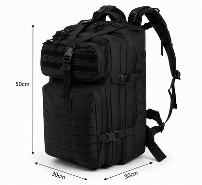 Τακτικό σακίδιο 45L BlackAirsoft Ranger, με βέλκρο σημαία 900D