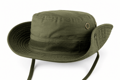 Τακτικό καπέλο Black Airsoft BOONIE – με κορδόνι και αεραγωγούς
