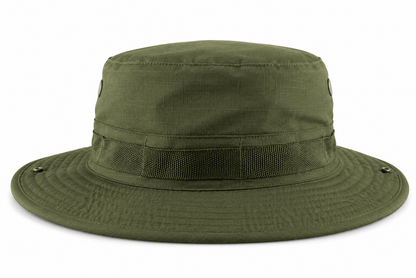 Τακτικό καπέλο Black Airsoft BOONIE – με κορδόνι και αεραγωγούς