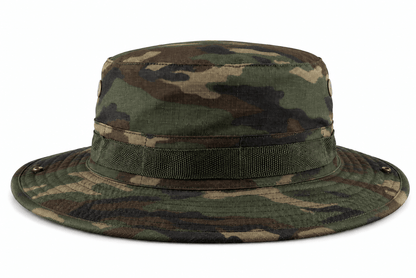 Τακτικό καπέλο Black Airsoft BOONIE – με κορδόνι και αεραγωγούς