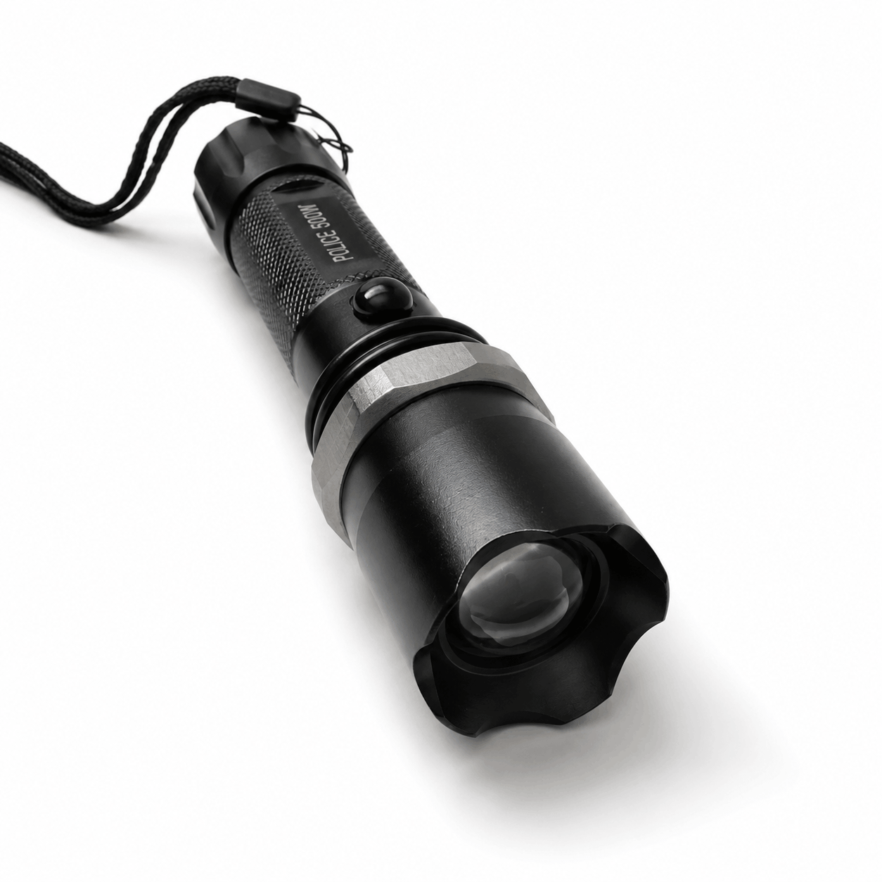Τακτικός LED φακός POLICE 5000W Black Airsoft σετ με φορτιστή αυτοκινήτου