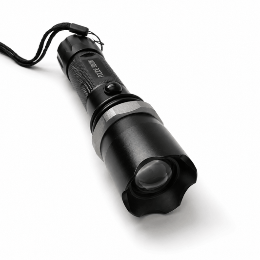 Τακτικός LED φακός POLICE 5000W Black Airsoft σετ με φορτιστή αυτοκινήτου