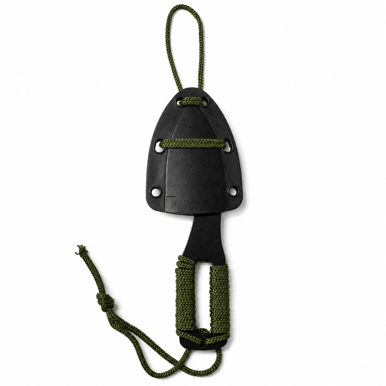Τακτικό μαχαίρι KEYD Black Airsoft για λαιμό με θήκη