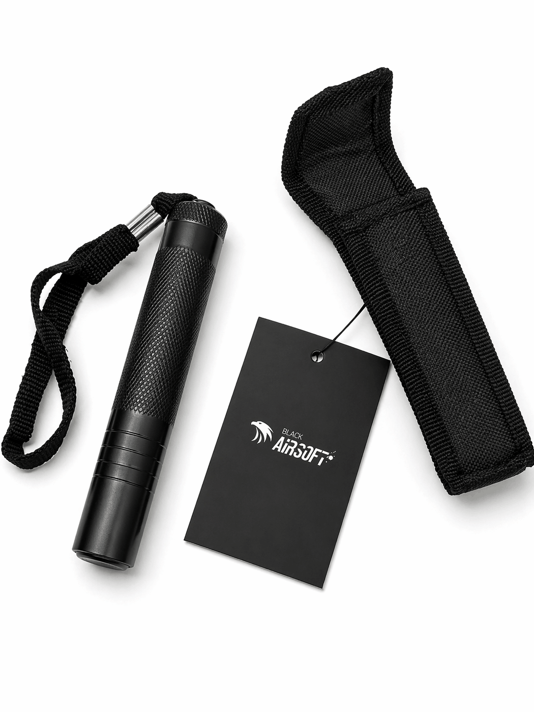 Τηλεσκοπικό ατσάλινο ρόπαλο Black Airsoft RAPTOR 40 εκ. με θήκη