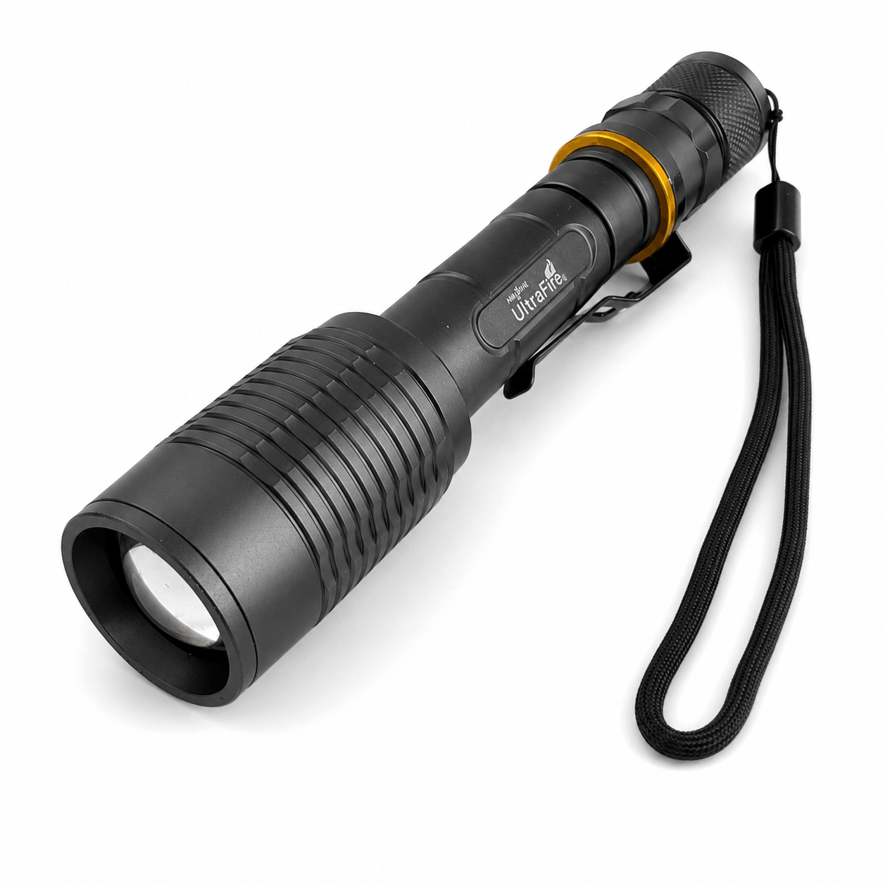 UltraFire LED фенер – комплект с 2 батерии и зарядно